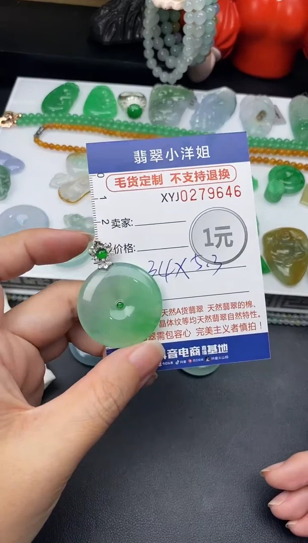 未镶嵌定制翡翠燕*毛货商品 不退换/ 9645