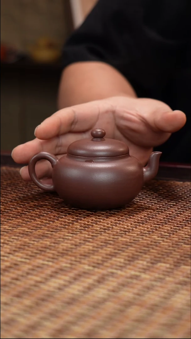茶壶紫砂汀禾紫砂《柿圆》