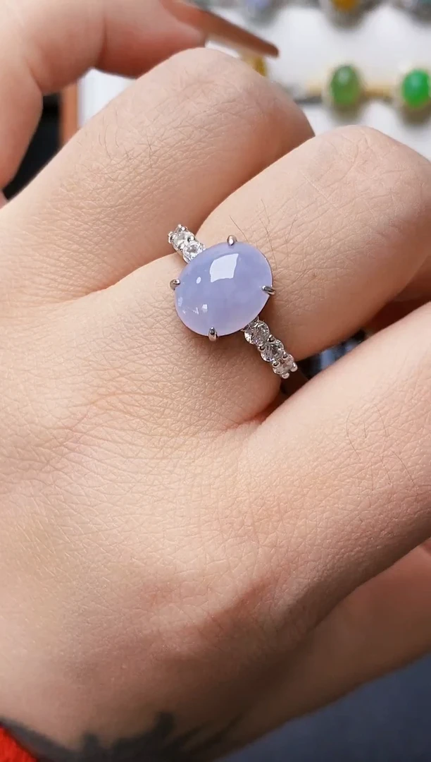 银S925镶嵌戒指翡翠1226