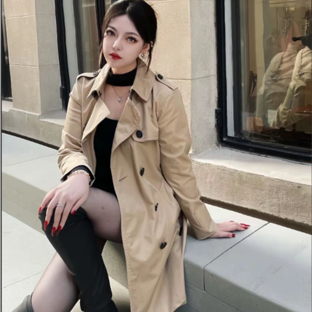 99新 BURBERRY/博柏利 海囤专场 巴宝莉风衣uk6码/yy04653