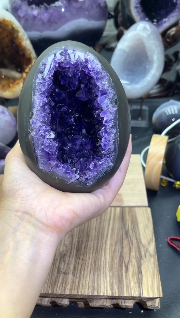 未镶嵌大型摆件（非配饰）紫晶636号龙蛋