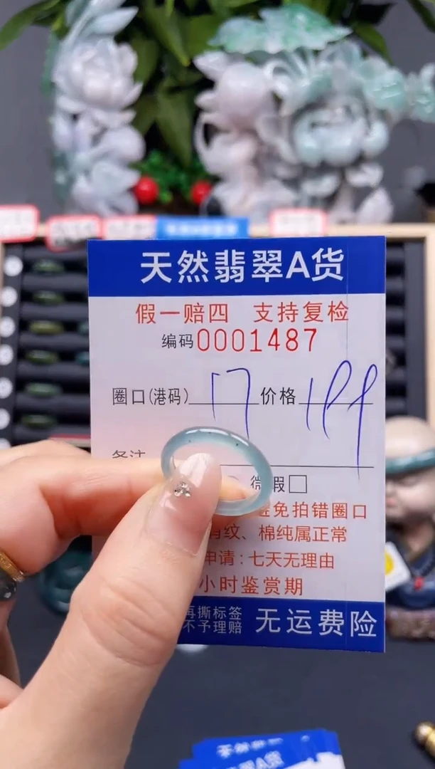 翡翠戒指未镶嵌17*1487