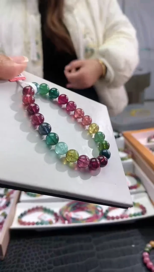 【闪购商品】碧玺手串未镶嵌多样性发一条