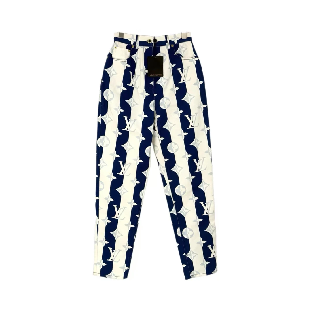 未使用 LouisVuitton/路易威登 汤/P235907664/ logo 牛仔裤 36