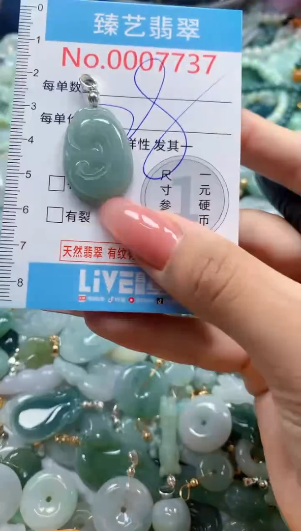 翡翠未镶嵌吊坠(不含链)7737