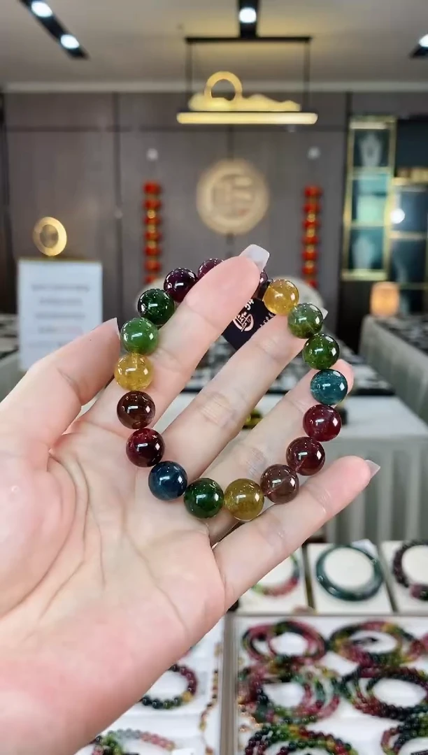 【闪购商品】碧玺收藏级单圈手串11mm+未镶嵌（多样性发一条）hon