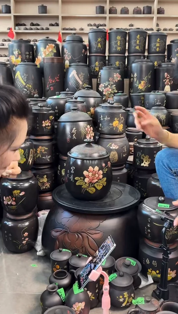 罐完品茶叶罐 龙蛋彩填 167
