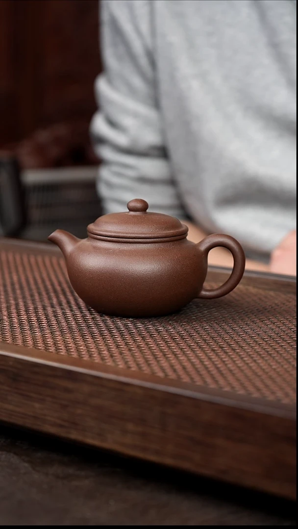 茶壶紫砂紫泥永福莲子