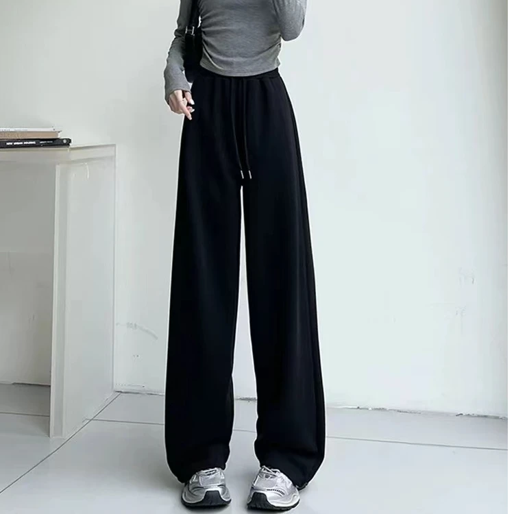 【暖暖卫裤】2025新款秋冬高腰垂感直筒裤