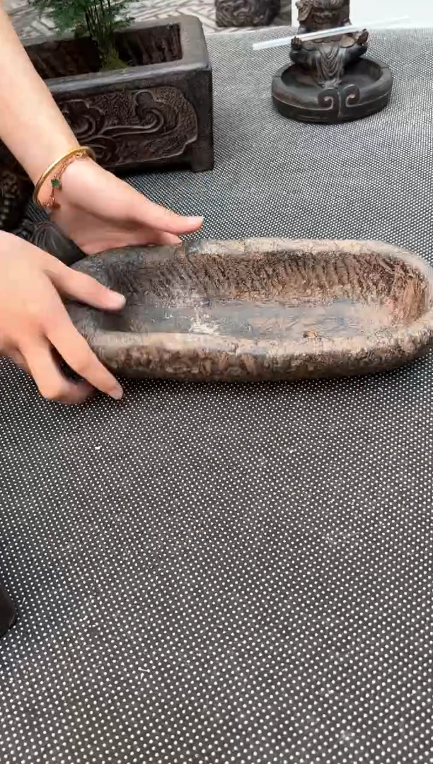 陶土【火山泥】牛槽盆