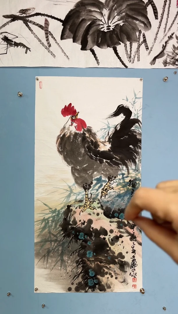【闪购商品】国画娄鹏大公鸡图