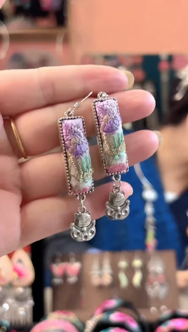 织绣艺枝独绣手工饰品368