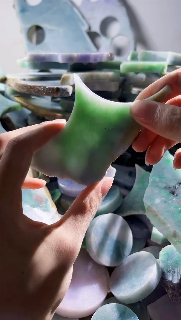 翡翠裸石缅甸翡翠A货陈132