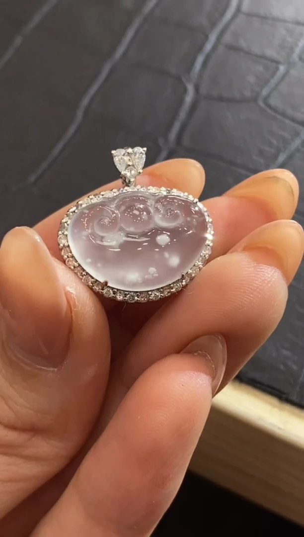【闪购商品】翡翠颈饰18K金镶嵌收到货48小时鉴赏期（超时不退不换）