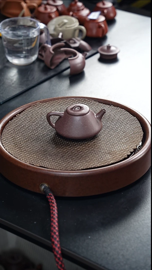 茶壶紫砂子冶-千禧紫泥-全手工无添加-150cc