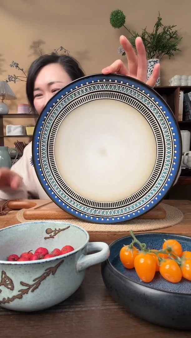 11.5英寸波西米亚大盘微瑕