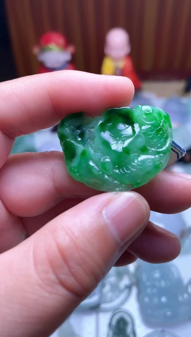 颈饰未镶嵌翡翠荷花
