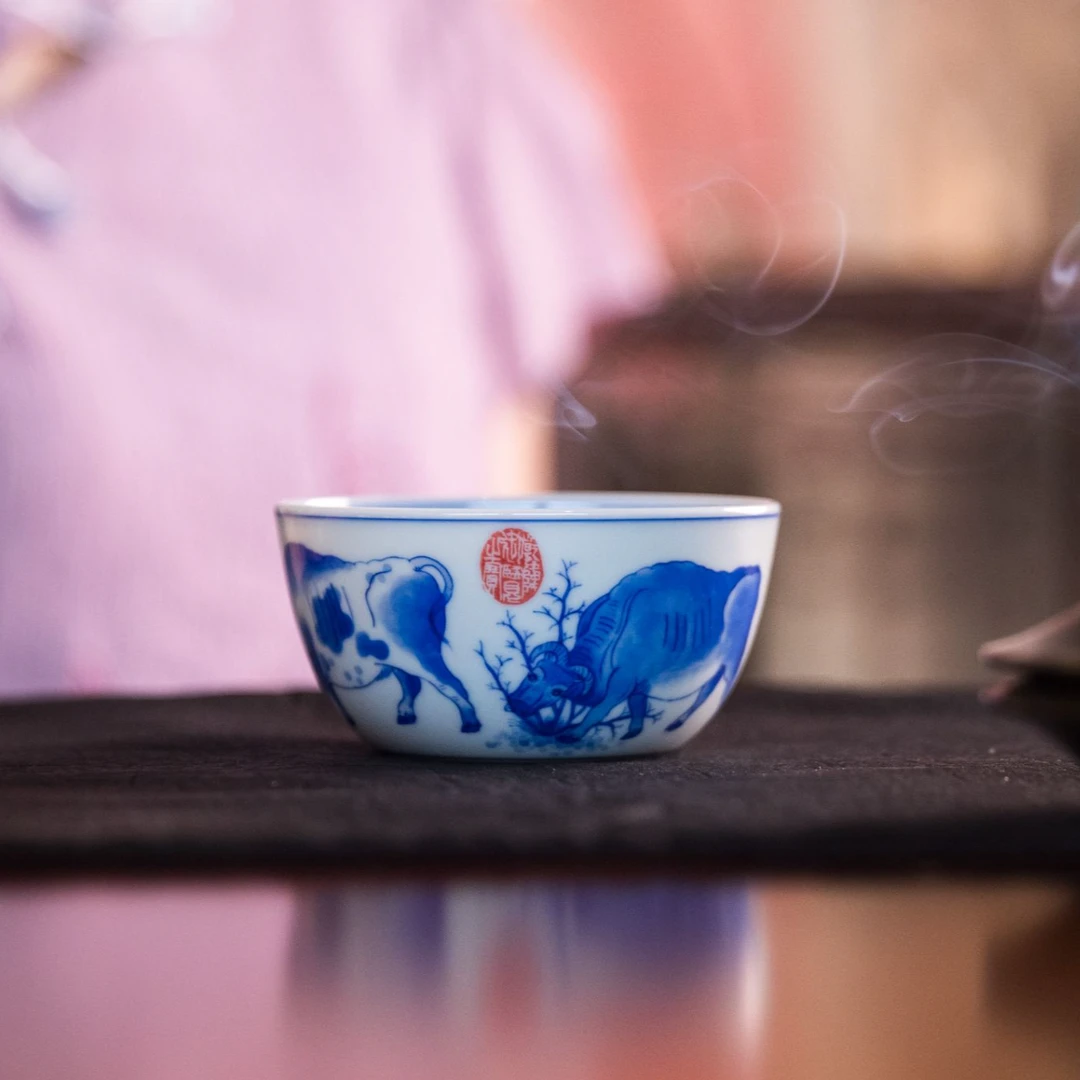 【景德詺兮】冯和平·五牛图大缸杯MX537/100cc家用