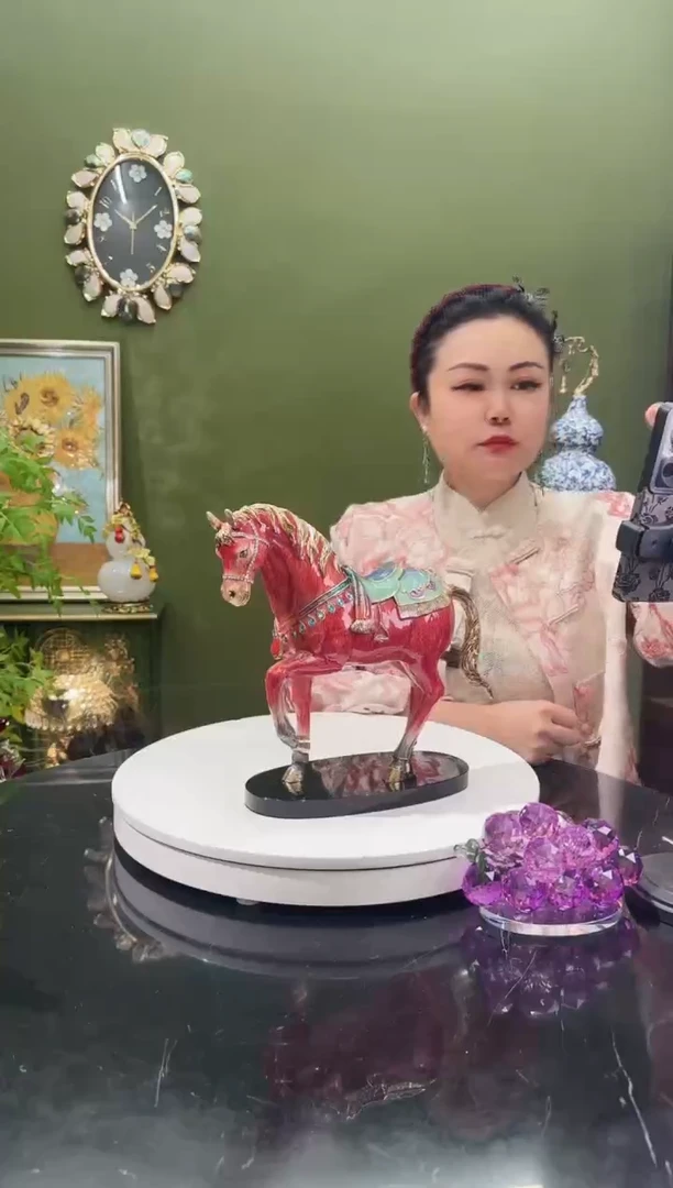 合金珐琅彩 马到功成