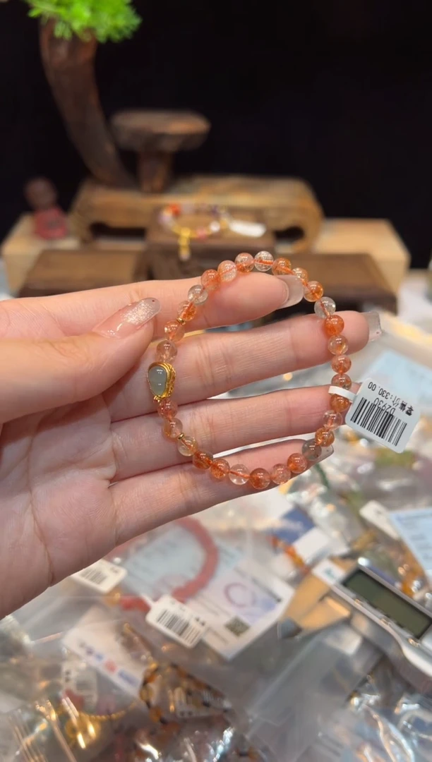 【闪购商品】长石手链未镶嵌手饰@@