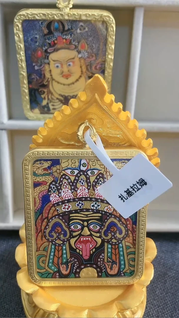 无钛钢扎基拉姆唐卡吊坠