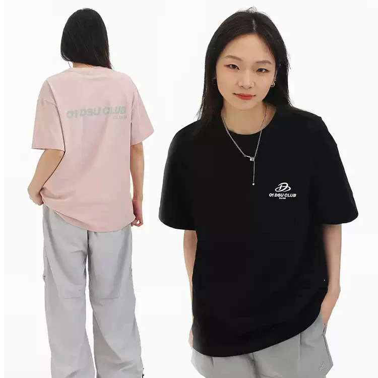 【新品凉感面料】2025夏季索罗娜抑菌260克T恤女宽松圆领印花短袖