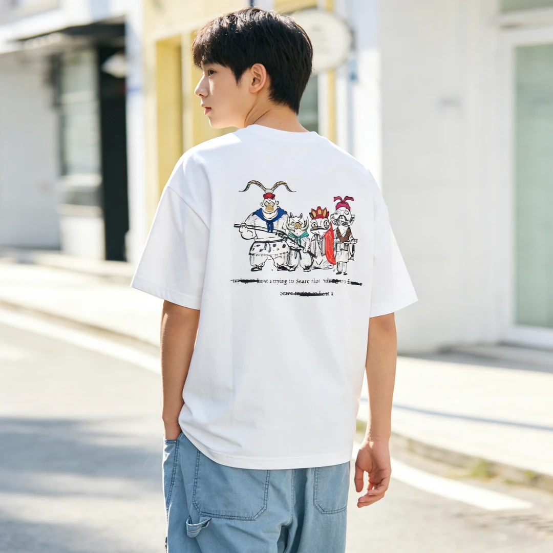 青少年装短袖T恤夏季男童夏装2026新款夏季 1202 少年说