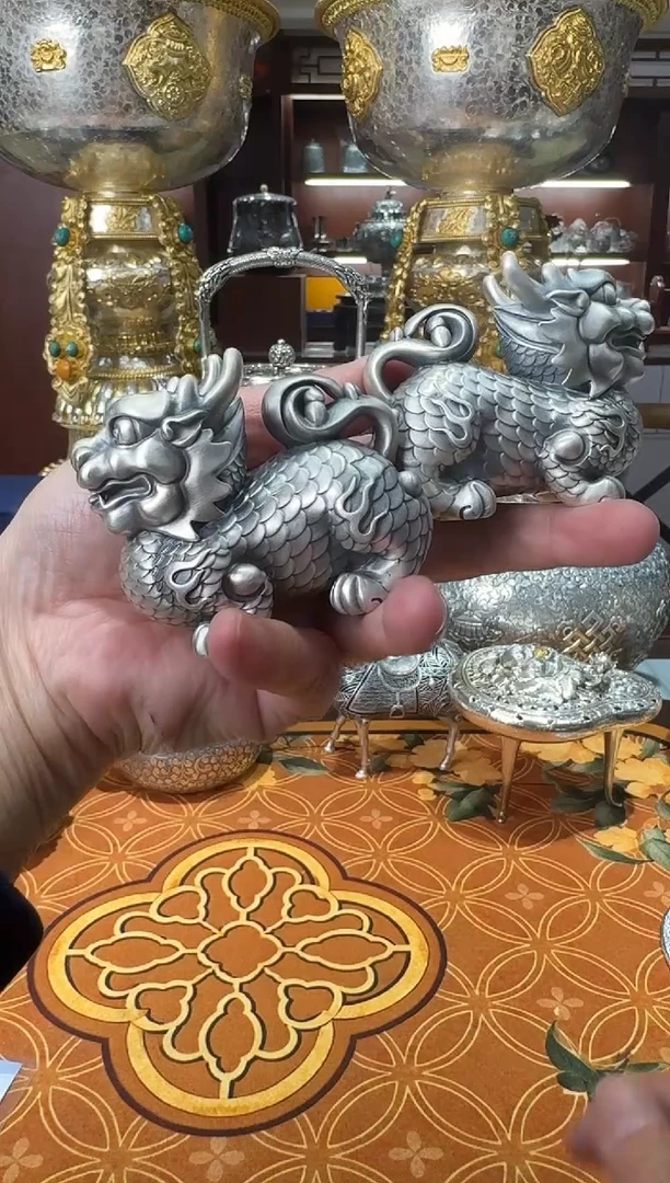 已*置大师工经典麒麟足银茶宠