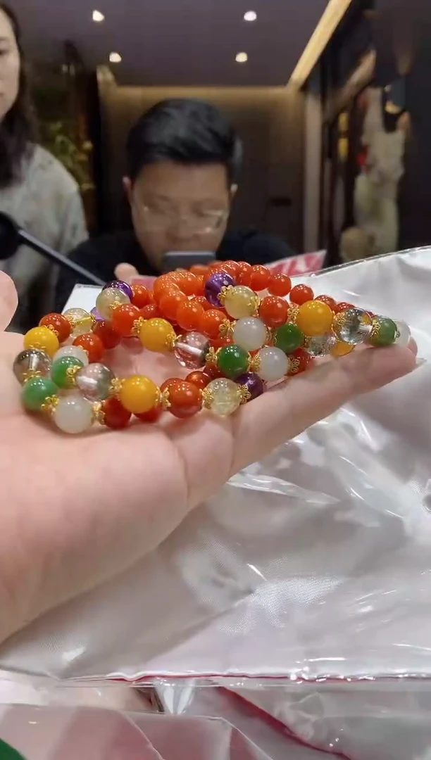 【闪购商品】南红玛瑙手串未镶嵌南红多宝手串多样性发货发其一