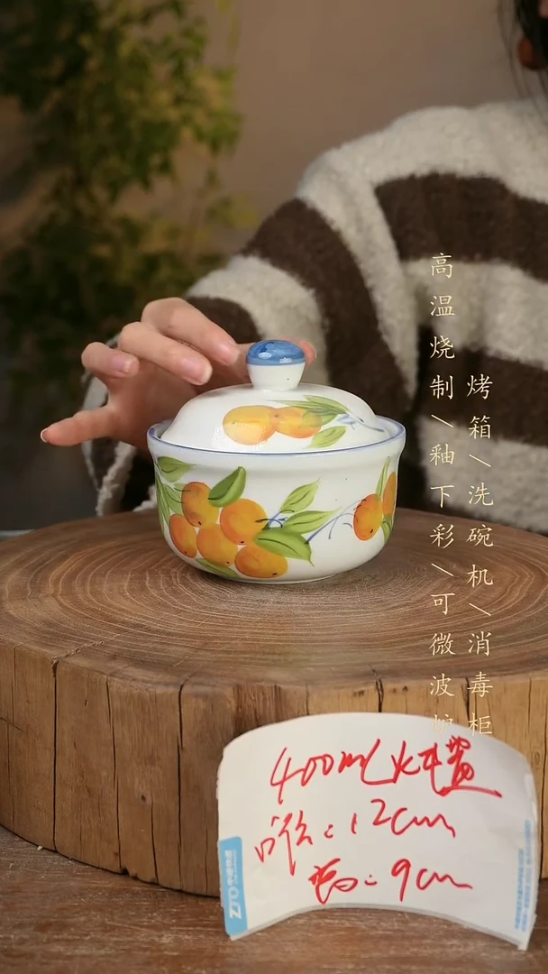 碗瓷景德镇手工手绘高温瓷釉下彩