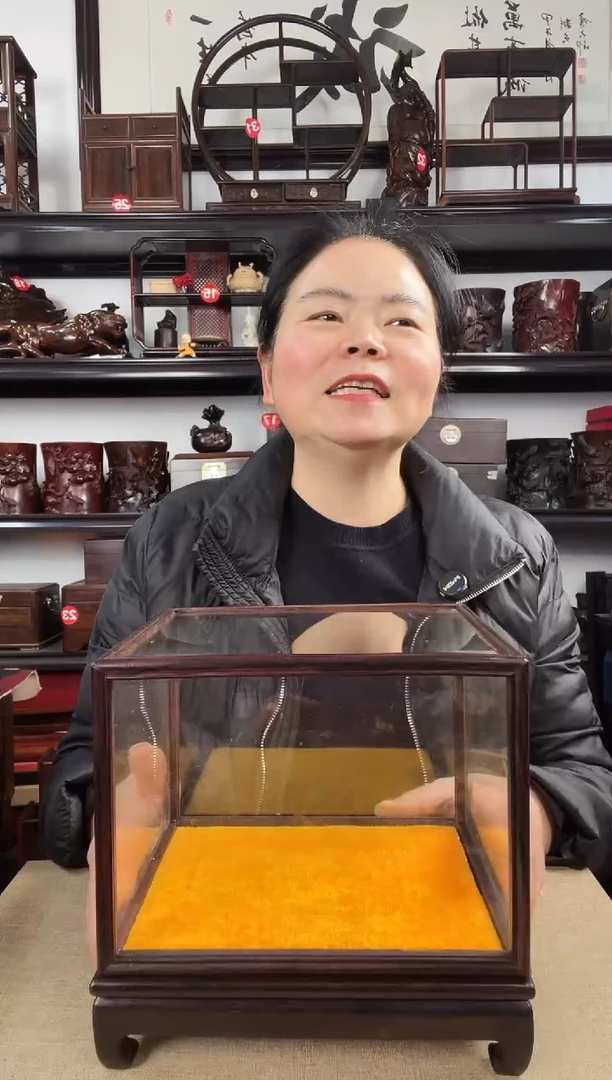 木玻璃罩2老李红木工艺品