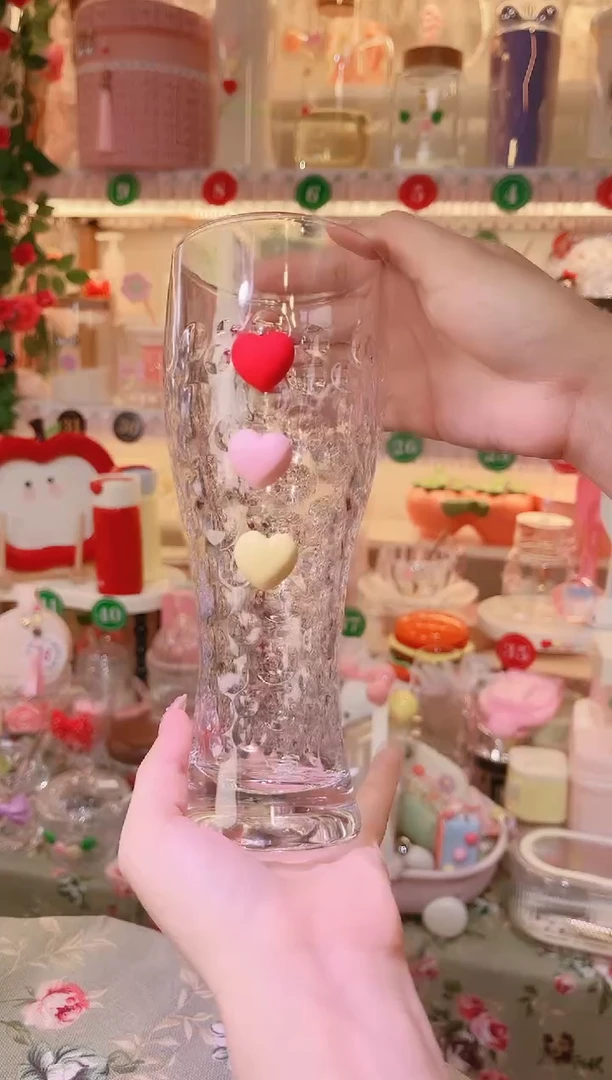 摆件品质好发货快放心拍！爱心啤酒杯