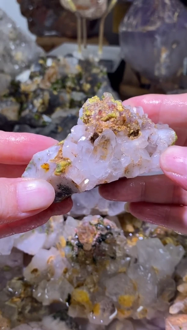 未镶嵌珠宝半成品水晶37号143g莫奈四川超七花园水晶