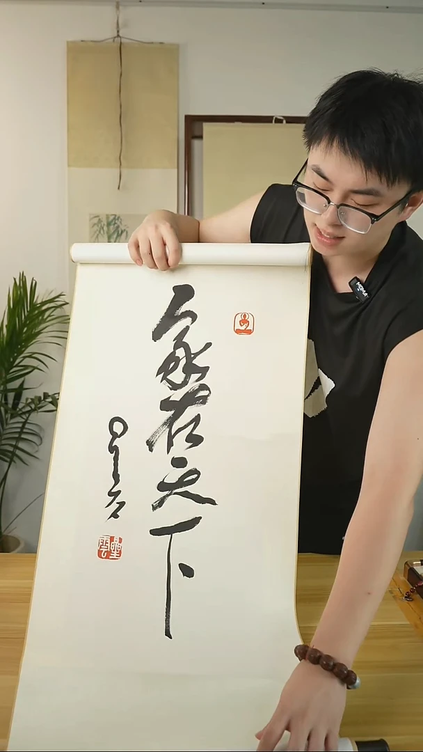 书法星老师 家在天下 两平尺书法