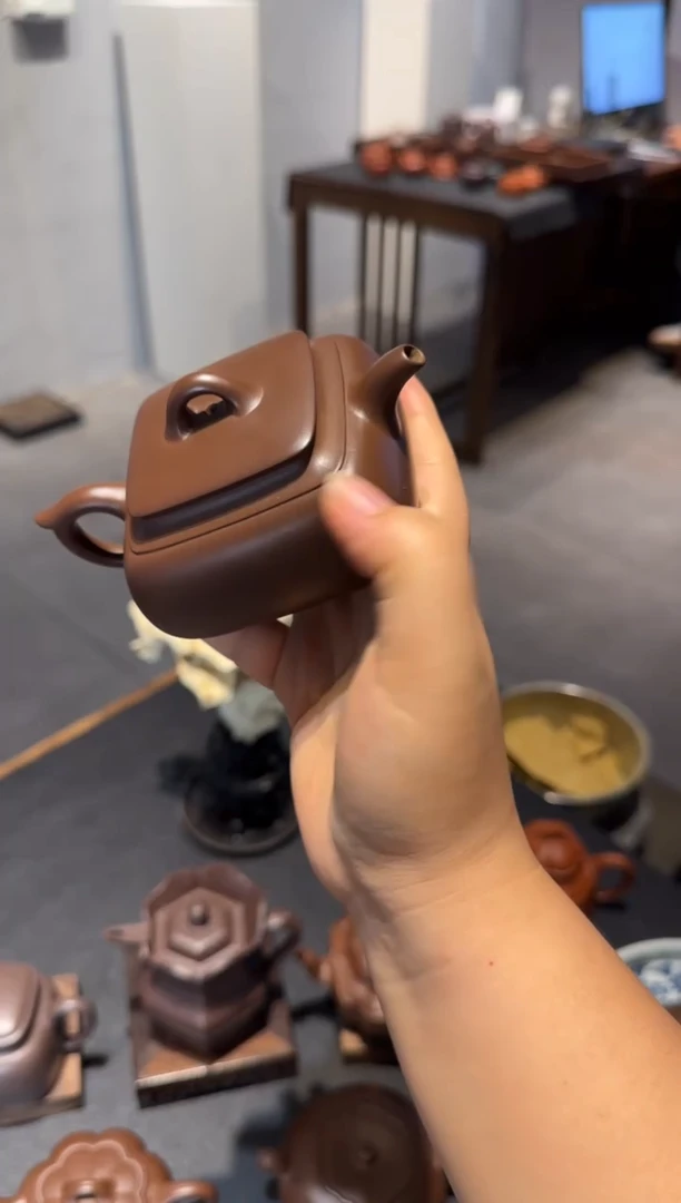 茶壶紫砂寻**今长四方老紫泥