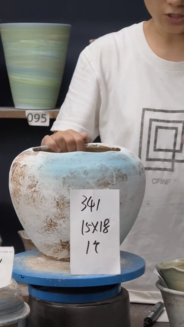 江西景德镇花盆微瑕341