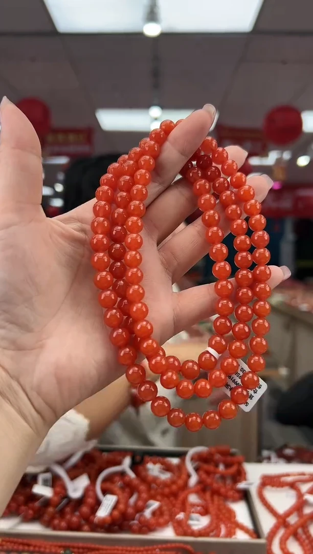 【闪购商品】南红玛瑙珠串未镶嵌多样发其一/8