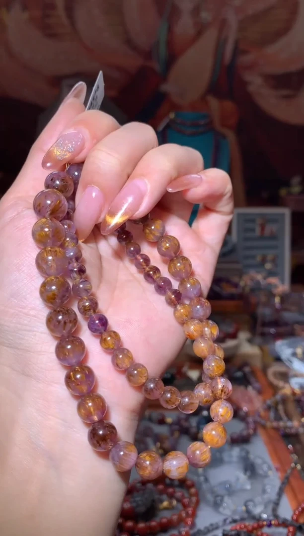 未镶嵌珠宝半成品水晶极光紫钛塔链