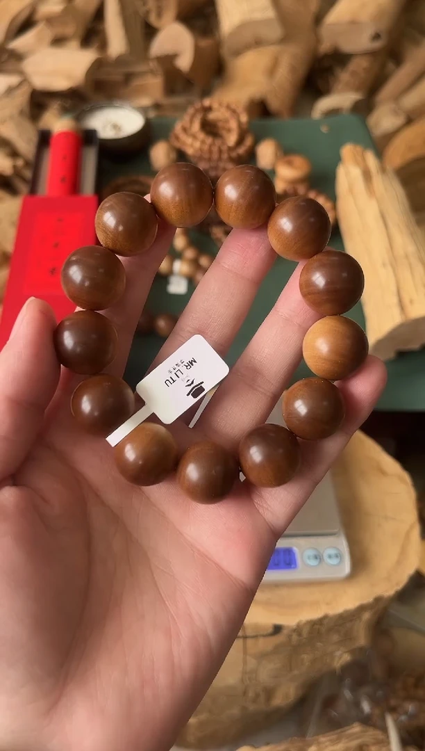 檀香木手串/手链正区老山檀1.8横纹黑肉沉水