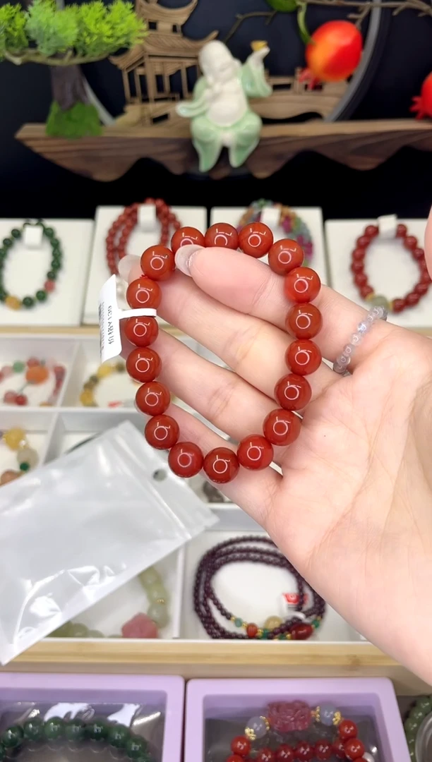 【闪购商品】南红玛瑙手链合金南红手链