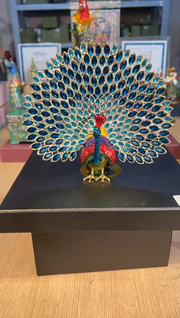 【闪购商品】杯206蓝钻开屏孔雀