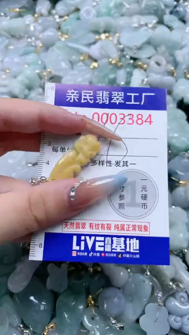 翡翠未镶嵌吊坠(不含链)3384