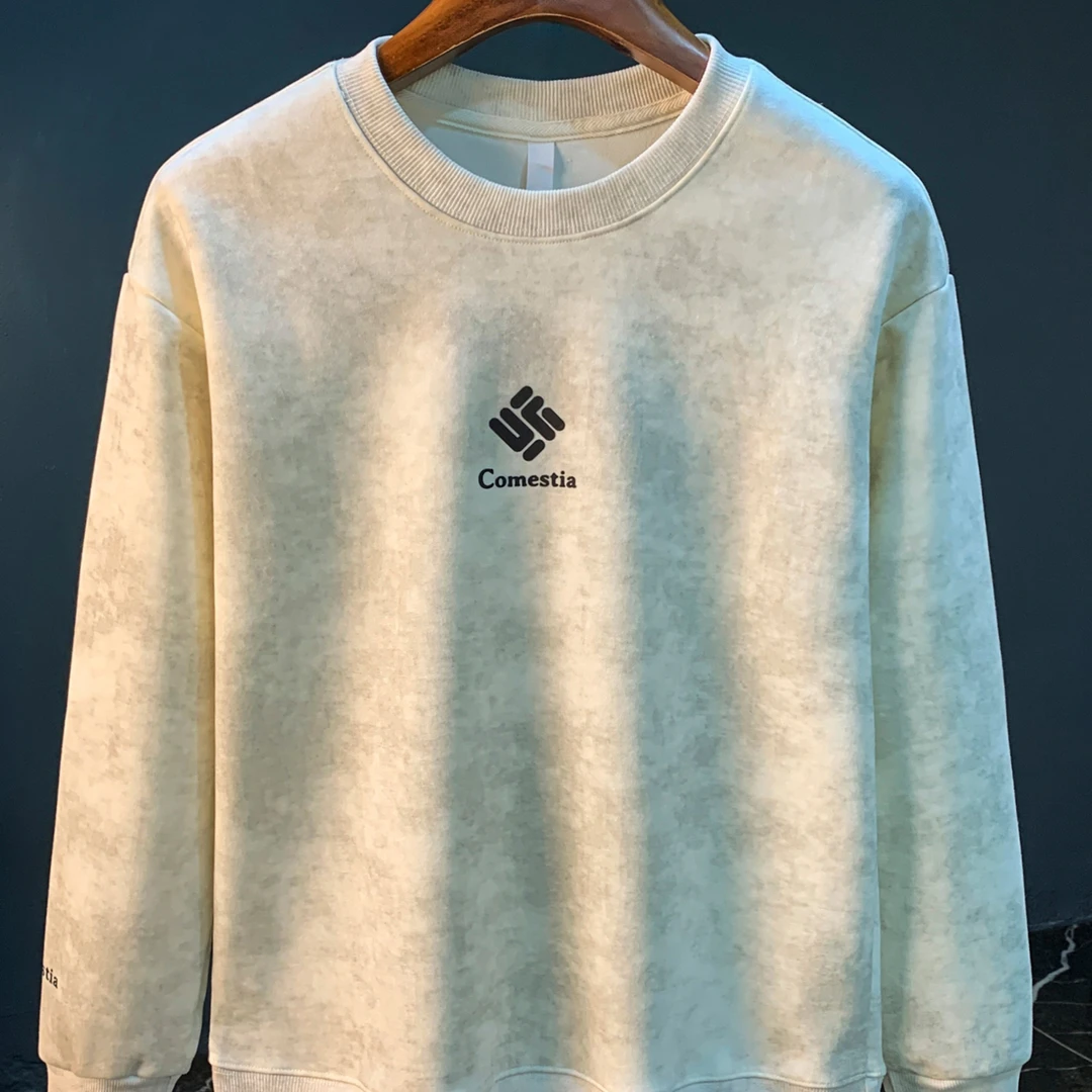 圆领长袖男韩版卫衣秋冬男士宽松美式卫衣休闲套头