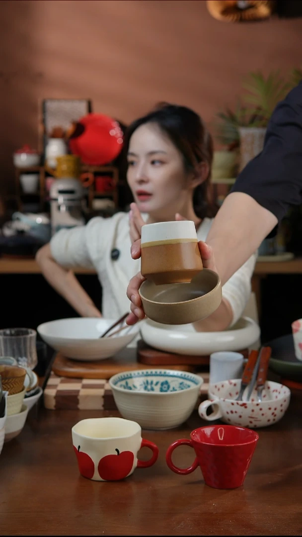 瓷片手握杯+小碗 微瑕 凑满20发货