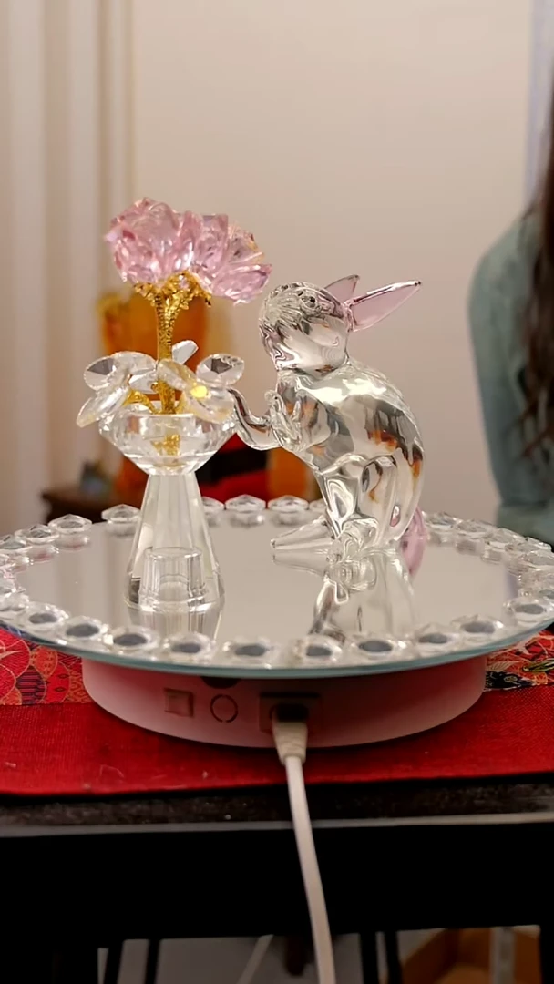 摆件琉璃站姿大号兔子摆件