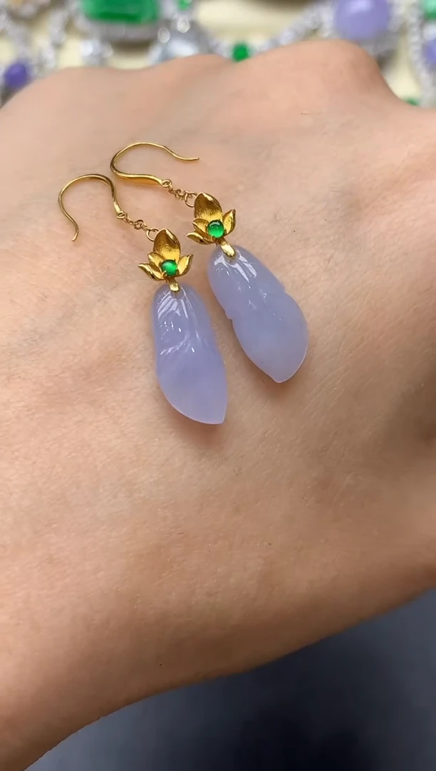 颈饰18K金镶嵌翡翠429-中国好珍宝