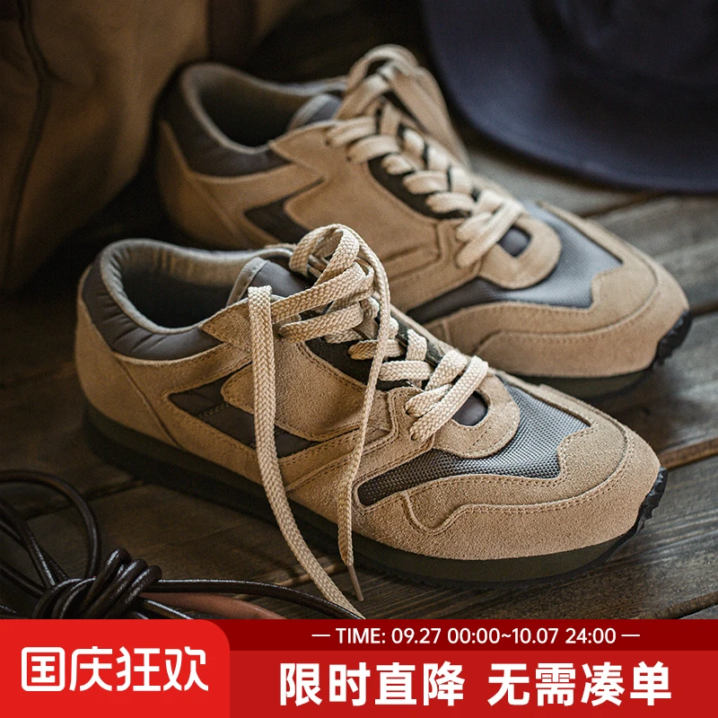 马登工装复古英训鞋春夏新款百搭运动休闲男鞋低帮板鞋小众阿甘鞋