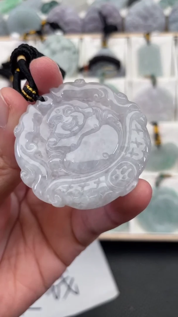 颈饰未镶嵌翡翠天然缅甸翡翠A货42