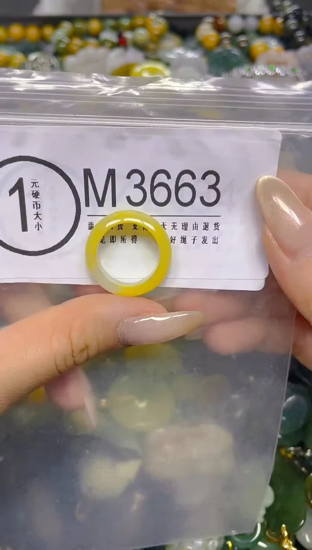 颈饰未镶嵌翡翠16.3MM/ M /翡翠A货，一件也是批发价