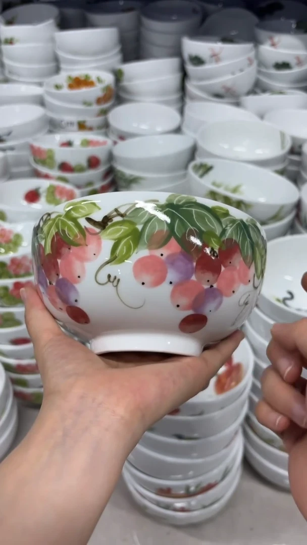 瓷片景德镇手绘釉中彩（食品级）小罗汉碗